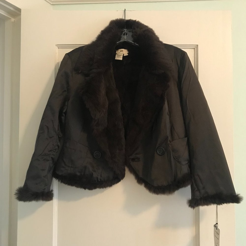 June | Rabbit Fur-Lined Jacket M